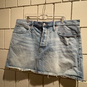 Madewell size 33 Denim Mini Skirt